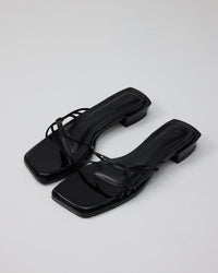 Demure Wrap Up in Glossy Black