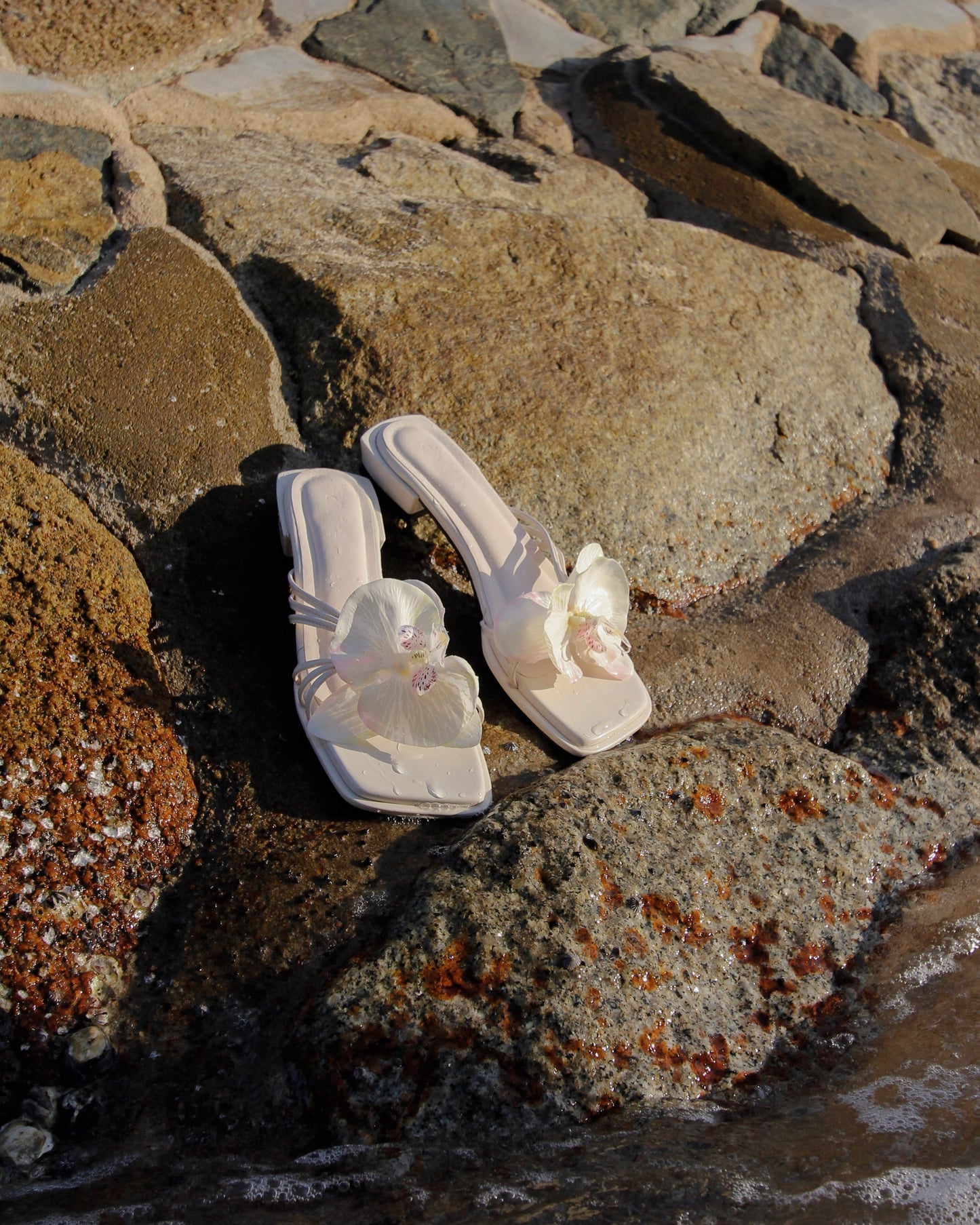 Demure Wrap Up Sandals in Glossy Craig