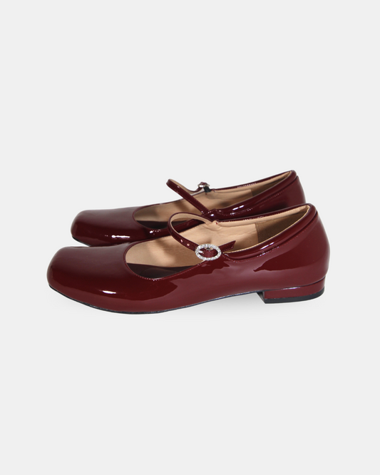 Mary Janey in Wine Red